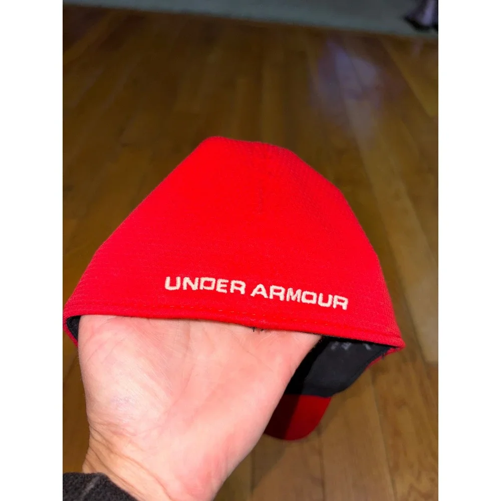 Under Armour Kids Red UA Classic Fit Baseball Cap Youth SM MD Hat